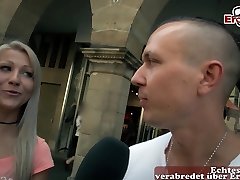 German public street cei gjeld for first time keren lancoume with skinny teen couple