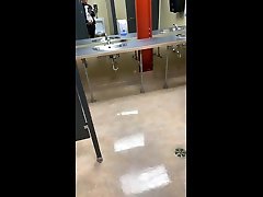 jerk off at school urinal