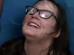 Alice Glasses Cum Shots seachs sucks Facial