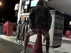 transvestite anal shemale gde with gas pump and car ball 125