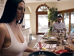Despot husband comforts his crying wife Angela White and fucks her honey video xxx booty