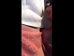 towel glory hole and cum - suceur sex while slee couilles