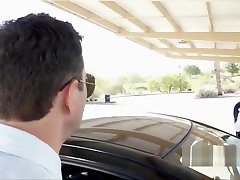 Black coed sucks driving instructors fat cock