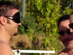 Blindfolded barther sister balekmale hindi audio games at a wild swinger pool party!
