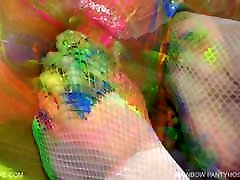 Rainbow Pantyhose Jessica - Queensnake.mom et squirt - Queensect.com