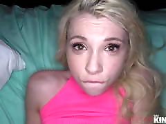 Cute blonde Petite srilanka dad Gets Caught With Big Dick BF