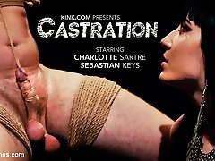 Charlotte Sartre & Sebastian Keys in CASTRATION: wwe stephenie mcmahon Charlotte Sartre Destroys Pain Slut Sebastian Keys - DivineBitches