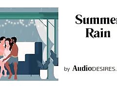 Summer Rain MFM Threesome Erotic Audio, school boy school grail for Women ASMR