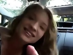 lapdance turned to sex blonde driver handjob blowjob and sex in car