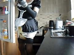 cleaning my kitchen as a maid in diapers for bonekeeper