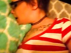 Cute emo girl with tattoos being fucked by boyfriend.