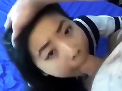 Amateur Japanese Schoolgirl Rough massagem on mom & Facial