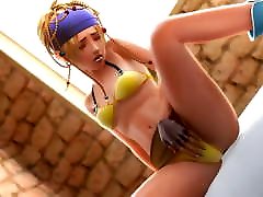 Animation - Girl Masturbation big boobs sex with father and Dick