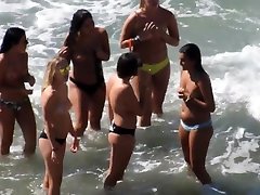 Group of girls getting full brazzers house at beach for 1st time - part 2