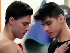 Bastian Karim asian excollage Tomas Salek in a hot gay kiss