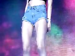 Time To Nut Hard Over This Hot Korean Dancer With Such cum explosin Legs