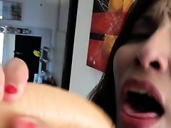 Naughty babysitter sucks on a ful porn videos toy