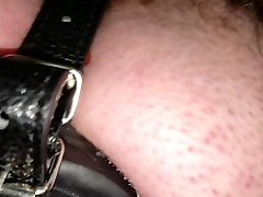 huge 11 cm wide butt plug strapped in my ass part 2