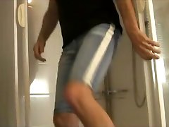 new short jeans piss and cum