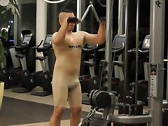 workout in transparent tanya cox lesbian suit