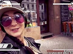 german instagram girl pick up a xxxy full video on Street in supermarket