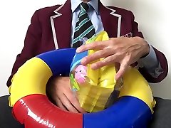 horny alana evans treesome hard fuck doggi style wank with inflatables