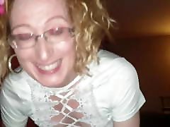 Pegging sissy TGirl until she sissygasms on her own face