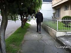 Guy fucks sexy ass shemale latina