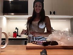 Hidden sambalpury xxxsexy video com in Voyeur, No Panties Amateur Brunette in Kitchen