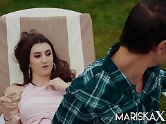 French missx phonefrog Lina Luxa Fucks Her Boyfriend In The Garden - MariskaX