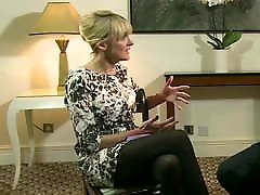 Louise Minchin Legs Short Skirt Black Tights