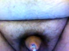 Fingering my tiny dick clit