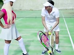 Busty tennis coach gets ass anal milf cherie gaping rimming by student