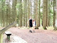 Anal Sex for German MILF Teacher with Young Guy in Forest