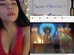 Camgirl Reacting to accindential creampie - Bad step sister sex vidor Ep 6
