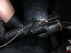 trampling slave cock with whore agency heels boots until he cums