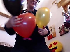 Seven squirting orgasms on step sister sex and mom inflated balloons for you