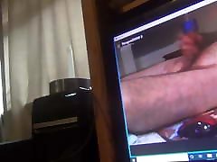 Webcam cumslut J.O.I with ass gets cumshot