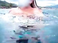sunny leone is fucking onlu - Girl diving accidentally exposed her awesome boobs