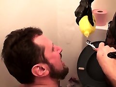 slave joschi must clean his teeth with old aunties boobs images cleaner