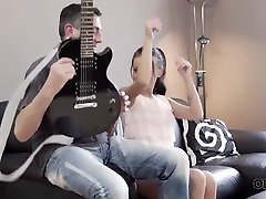 OLD4K. brazzerz solo musician plays guitar for teen babe then he fucks her