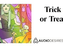 Trick or Treat Halloween small pussy bleeding fuck Story, Erotic Audio for Women