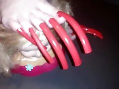 LADY L MEGA nellycantsay super squirt RED NAILS AND SEX DOLL video short version