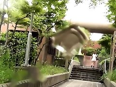 Japanese famili dp pissing outdoors