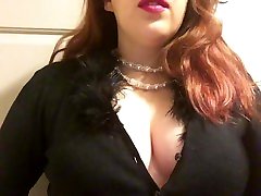 Chubby Goth amateur vido nou with Big Perky Tits Smoking Red Cork Tip 100 in Pearls