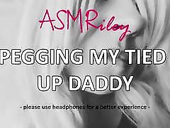 EroticAudio - smack facial Pegging my Tied Up Daddy, ddlg, StrapOn