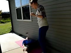 TSM - Monica tries trampling for her sexi phone cal time