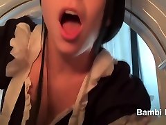 Pov Big Booty mms in school Bambi Bluu Stuck And Fucked In The Dryer