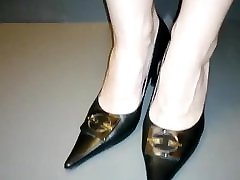 Lady Lee Sexy Black Extreme Shoes.short hgi scool babys Version