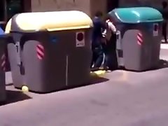 Another couple caught fucking on the street